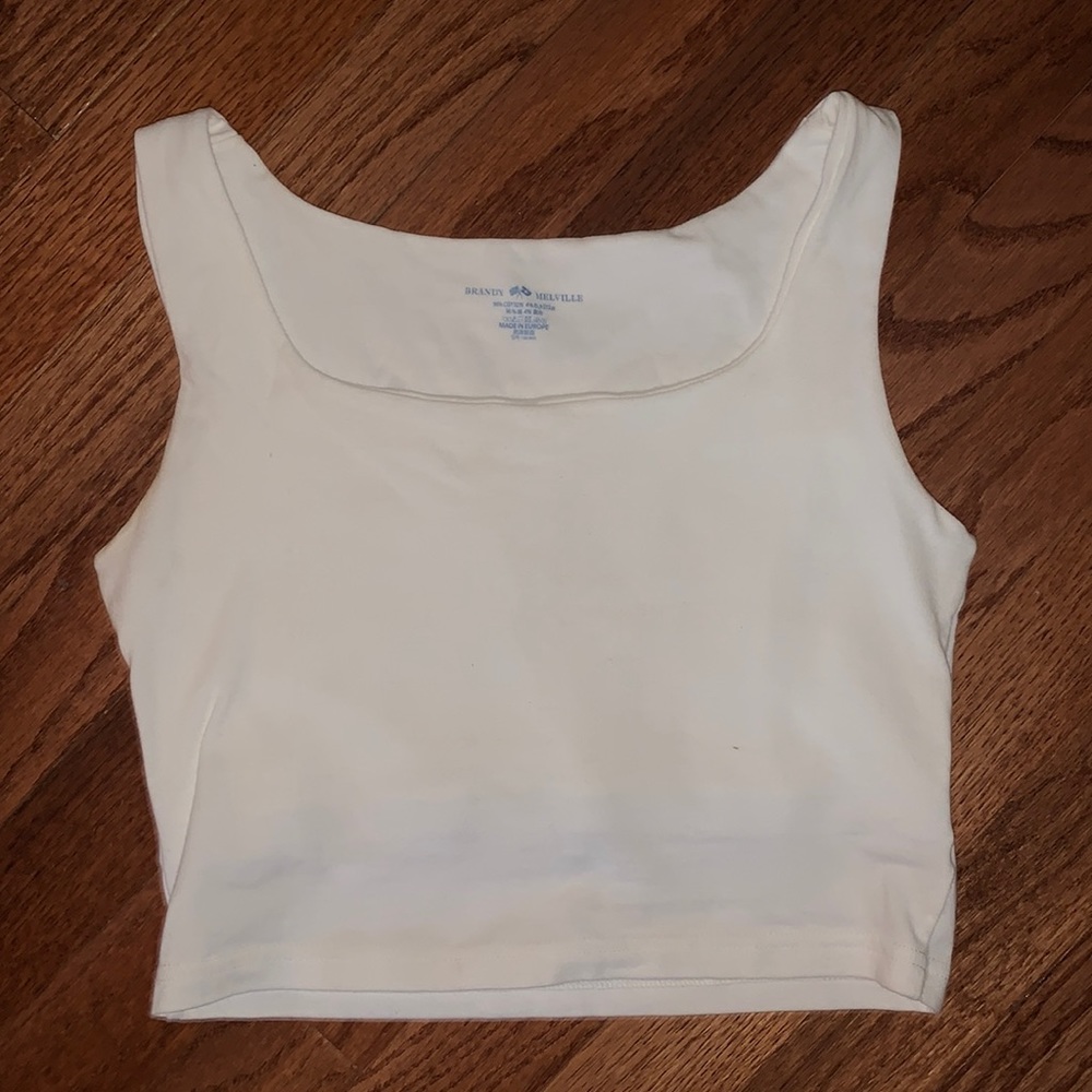 White Brandy Melville crop top
